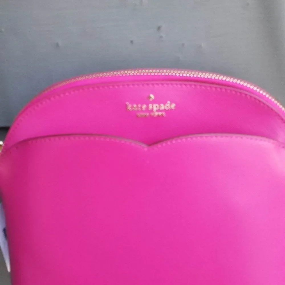 NWT Kate Spade Leather  Magenta Peyton Dome Satchel